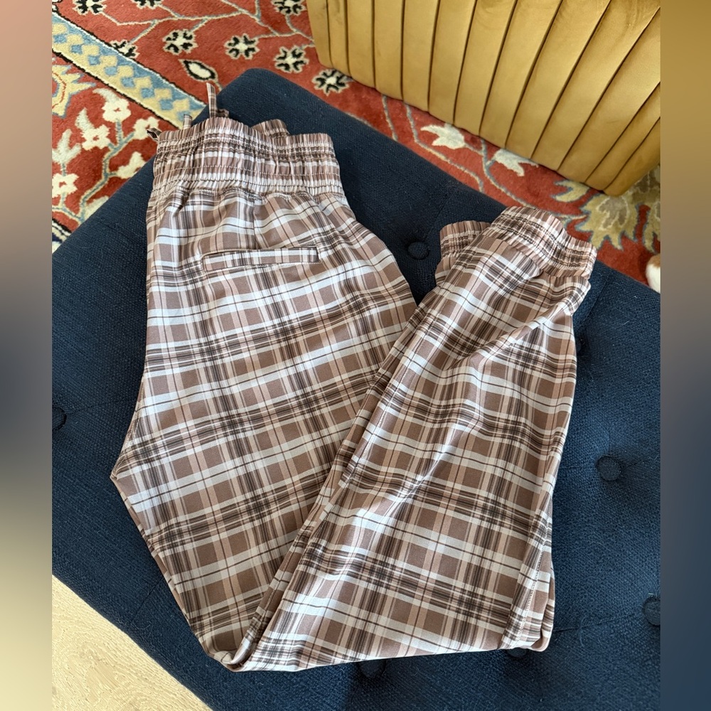 Albion Destination Joggers Toffee Plaid
